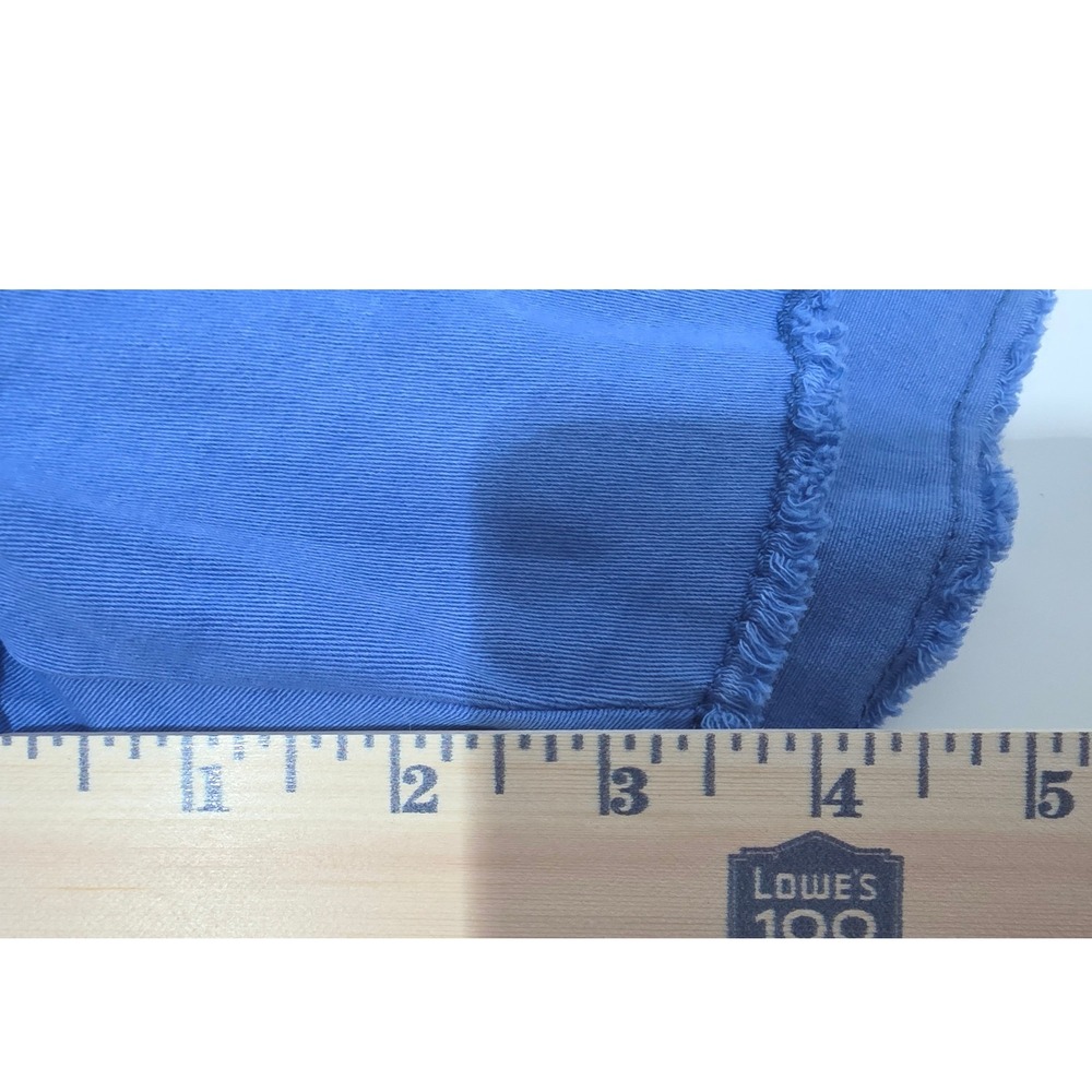 Land 'n Sea Washed Blue Chino Twill Shorts Frayed Hem Size 2 3.5" - Picture 7 of 7